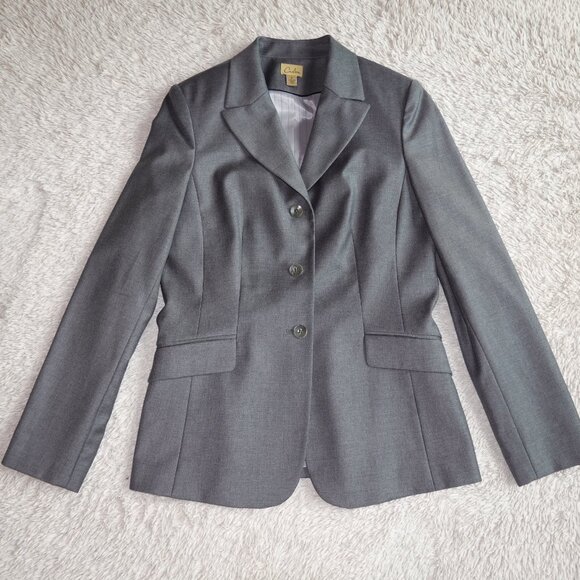 Women's Caslon (Nordstrom) Size 8 Gray Suit Blazer - Picture 1 of 4